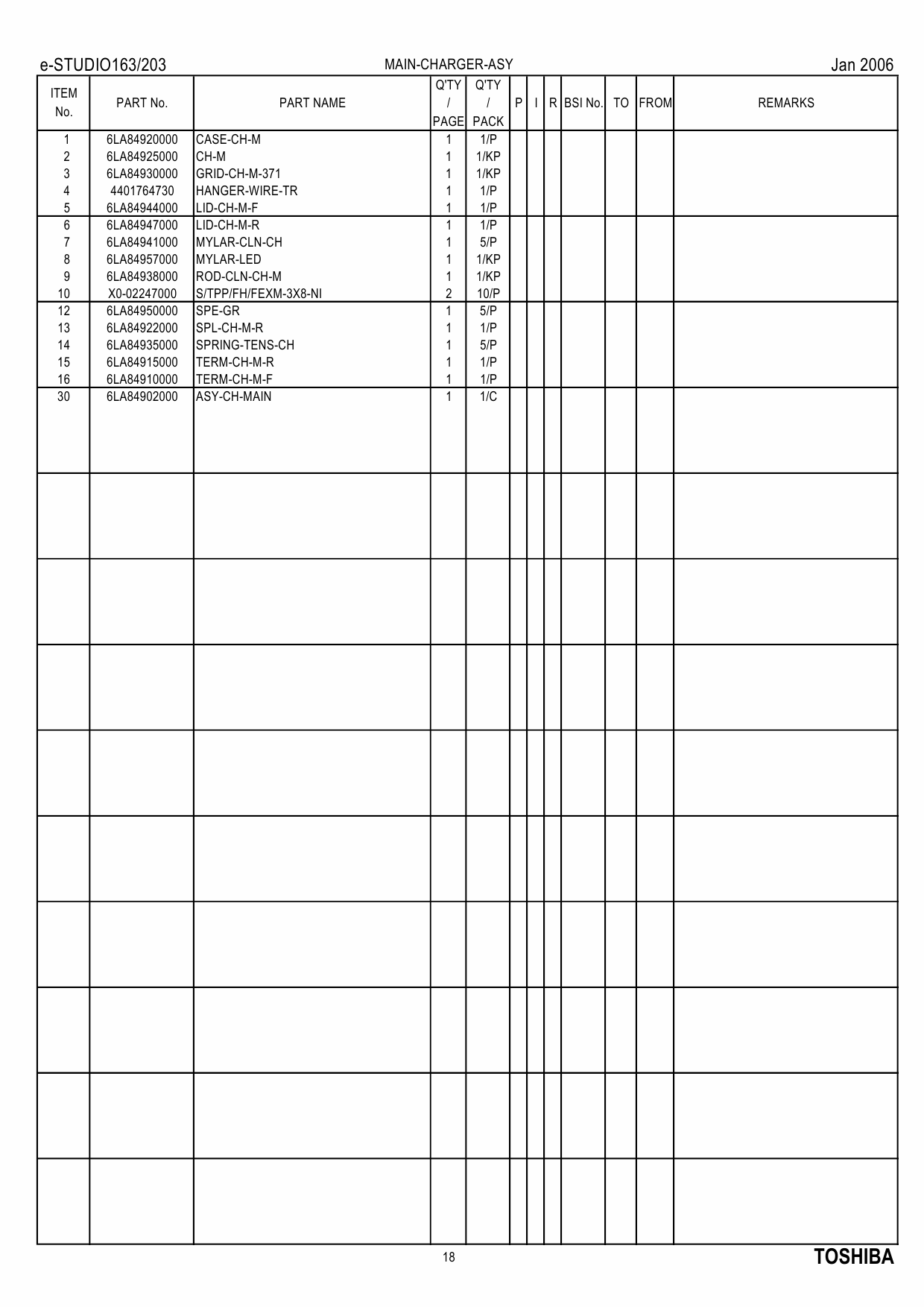 TOSHIBA e-STUDIO 163 203 Parts List Manual-4